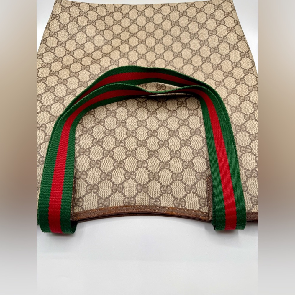Gucci Sherry Line PVC Canvas Tote Shopper Bag - vintage - Picture 3 of 6